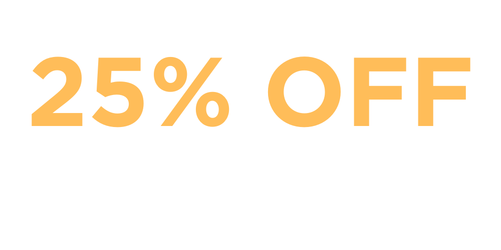 25% off first case for new customers